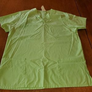 Light green scrub top